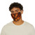 Golden Ember Serpent - Snug-Fit Polyester Face Mask