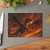 Golden Ember Serpent - Glass Cutting Board