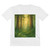 Misty Dawn Over Ancient Redwood Forest - Men's Lightweight V-Neck Tee