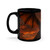 Golden Ember Serpent - Black Coffee Mug, 11oz