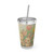 Bunny Blossom Parade - Sunsplash Tumbler with Straw, 16oz