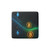 Digital Currency Wave - Porcelain Magnet, Square