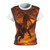 Golden Ember Serpent - Women's Cut & Sew Tee (AOP)
