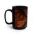 Golden Ember Serpent - Black Mug, 15oz