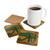 Mystical Eye of Horus - Corkwood Coaster Set