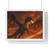 Golden Ember Serpent - Horizontal Framed Poster