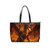 Golden Ember Serpent - PU Leather Shoulder Bag