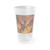 Golden Ember Serpent - Frosted Pint Glass, 16oz