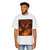 Golden Ember Serpent - Men's Heavy Oversized Tee