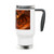 Golden Ember Serpent - Stainless Steel Travel Mug with Handle, 14oz
