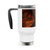 Golden Ember Serpent - Stainless Steel Travel Mug with Handle, 14oz