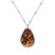 Golden Ember Serpent - Oval Necklace