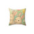 Bunny Blossom Parade - Spun Polyester Square Pillow