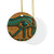 Mystical Eye of Horus - Decorative Ceramic Ornaments, Double-Sided (1pc, 3pcs, 5pcs, 10pcs)