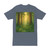 Misty Dawn Over Ancient Redwood Forest - Men's Heavyweight Tee