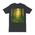 Misty Dawn Over Ancient Redwood Forest - Men's Heavyweight Tee