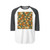 Geometric Fusion - Unisex Three-Quarter Sleeve Raglan Shirt