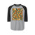 Geometric Fusion - Unisex Three-Quarter Sleeve Raglan Shirt