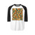 Geometric Fusion - Unisex Three-Quarter Sleeve Raglan Shirt
