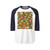 Geometric Fusion - Unisex Three-Quarter Sleeve Raglan Shirt