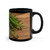 Rustic Herb Garden - Black Coffee Mug, 11oz