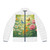 Serene Garden Escape - Men's Puffer Jacket (AOP)