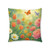 Serene Garden Escape - Tufted Floor Pillow, Square