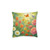 Serene Garden Escape - Square Pillow - Pink Back