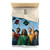 Cap Toss Celebration - Microfiber Duvet Cover