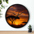 Savanna Sunset Harmony - Wall Clock