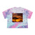 Savanna Sunset Harmony - Women's Tie-Dye Crop Tee