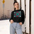 Kaleidoscope Harmony - Women's Cropped Fleece Pullover Kaleidoscope Harmony - Women's Cropped Fleece Pullover