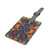 Kaleidoscope Harmony - Saffiano Polyester Luggage Tag, Rectangle