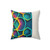 Kaleidoscope Harmony - Faux Suede Square Pillow