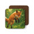 Whimsical Fox Tails - Hardboard Back Coaster