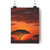 Savanna Sunset Harmony - Paper Poster