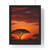 Savanna Sunset Harmony - Vertical Framed Poster