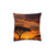 Savanna Sunset Harmony - Square Pillow - Pink Back