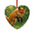Whimsical Fox Tails - Crystal Glass Ornament