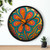 Psychedelic Flower Power - Wall Clock
