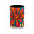 Psychedelic Flower Power - Accent Coffee Mug (11, 15oz)