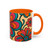 Psychedelic Flower Power - Accent Coffee Mug (11, 15oz)