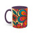 Psychedelic Flower Power - Accent Coffee Mug (11, 15oz)