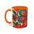 Psychedelic Flower Power - Accent Coffee Mug (11, 15oz)