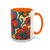 Psychedelic Flower Power - Accent Coffee Mug (11, 15oz)