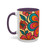 Psychedelic Flower Power - Accent Coffee Mug (11, 15oz)