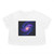 Galactic Symphony - Women's Flowy Cropped Tee
