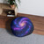 Galactic Symphony - Tufted Floor Pillow, Round