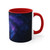 Galactic Symphony - Colorful Accent Mugs, 11oz