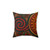 Sunstone Embrace - Faux Suede Square Pillow